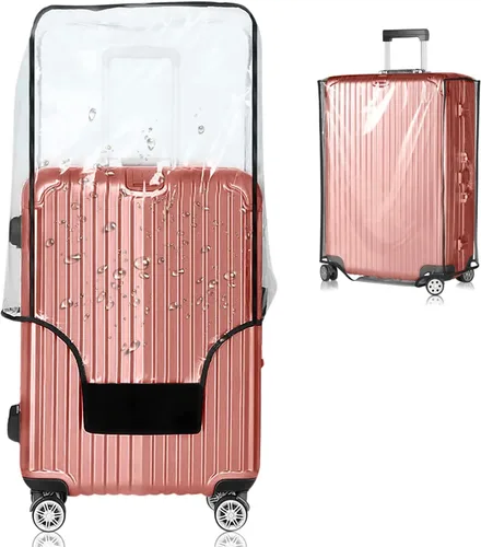 Vista 10 de Funda protectora de PVC transparente para maleta, de 24 pulgadas, aprobada por la TSA, 22-25 pulgadas