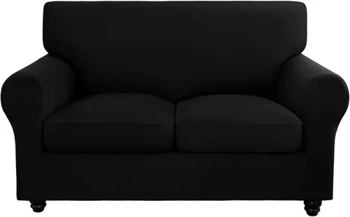 Vista 14 de SearchI Funda elástica para sofá, funda para sillón de 2 piezas con funda de cojín separada para silla, protector de muebles lavable para sala