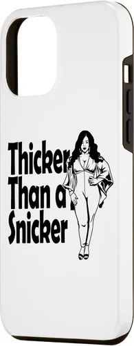 Vista 2 de iPhone 13 Pro Max Thicker Than A Snicker BBW - Funda de melanina gruesa y bonita para mujeres y niñas