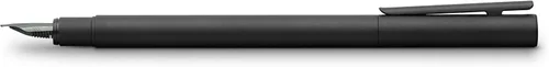 Vista 3 de Faber-Castell NEO Slim - Pluma estilográfica, color negro mate, ancho Elegant fountain pen with slim metal barrel and high-quality stainless steel