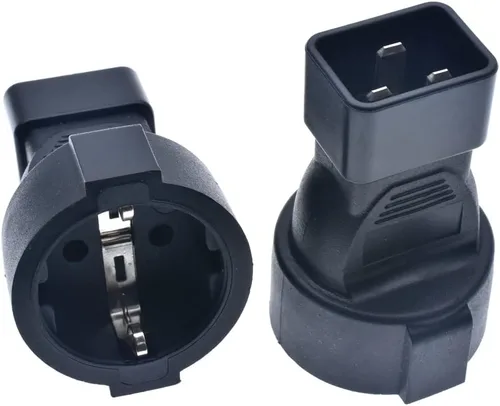 Vista 8 de Toptekits IEC 320 C14 a Europa Schuko hembra enchufe de cable de alimentación corto, Europa CEE7/7 Schuko Socket a C14 Enchufe 220v Cables