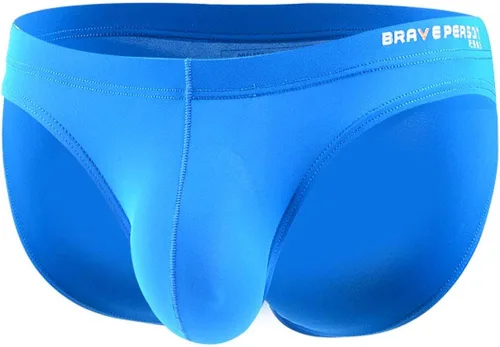 Vista 2 de Mendove Traje de baño de nylon sólido contorno bolsa bikini para hombre