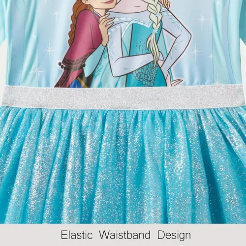 Vista 5 de Disney Frozen, Minnie Mouse, vestido de manga larga para niñas pequeñas y grandes