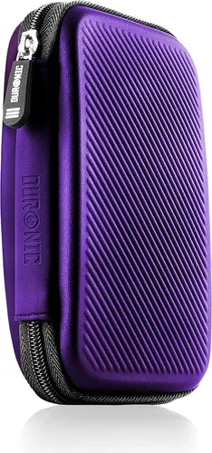 Vista 8 de Duronic Funda para disco duro HDC2/GY Gris Bolsa de almacenamiento portátil de EVA para cables y cables externos Ligero y protector Adecuado