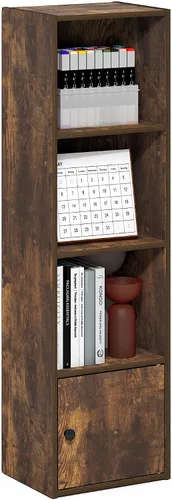 Vista 55 de Furinno PASIR - Estantería de libros de 2 niveles, estantería moderna de 9 x 12 x 21, estanterías abiertas para sala de estar, dormitorio, oficina