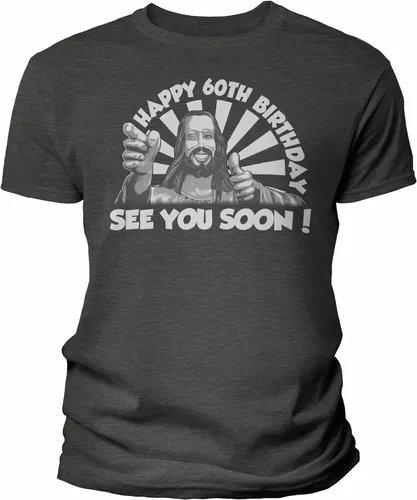 Vista 6 de Happy 60th Birthday See You Soon Funny Gag Gift 60th Birthday Shirt for Men marino