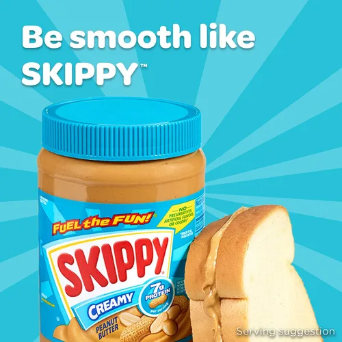 Vista 3 de Skippy Mantequilla cremosa de maní, 64 onzas