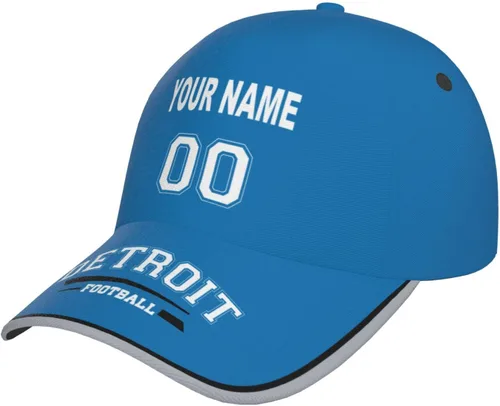 Vista 35 de Cap Custom Football Hats with Any Name and Number Personalized Gifts for Men Women Football Sports Fans