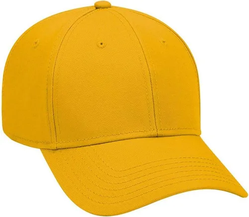 Vista 10 de Ashen Fane Gorra de béisbol básica de sarga de algodón superior de perfil bajo estructurado de 6 paneles