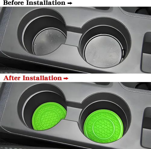 Vista 3 de Auprite Posavasos Insertable Universal para Portavasos de Auto de 2.75 Pulgadas de Diámetro para Accesorios Interiores de Automóvil, Paquete de 2