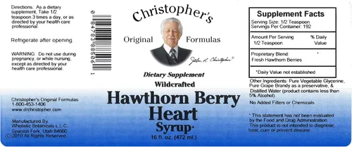 Vista 4 de Dr Christopher's Formula Hawthorn Berry - Jarabe de corazón, 16 onzas líquidas