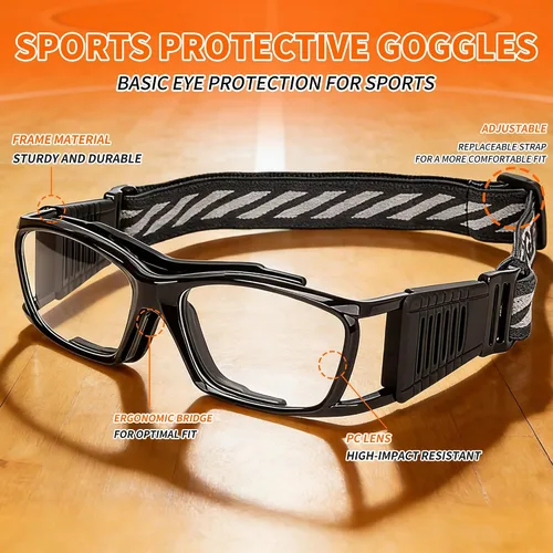 Vista 3 de SooGree Gafas protectoras deportivas para baloncesto para hombres y mujeres