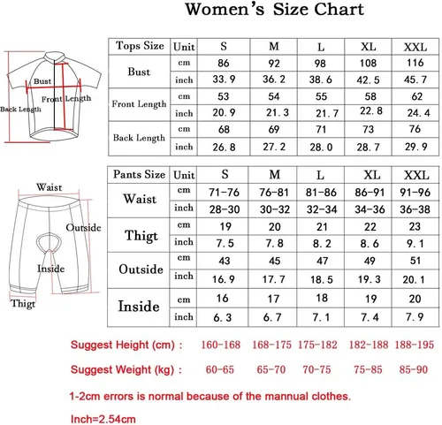 Vista 3 de Conjunto de camisetas de ciclismo para mujer, altamente transpirables, pantalones cortos con bolsillos y acolchado 4D