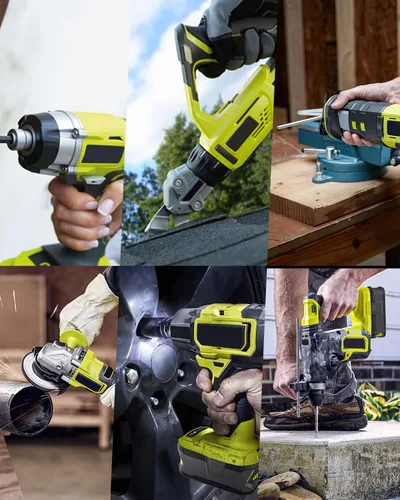 Vista 7 de Reemplazo de batería de iones de litio de 18 V y 3.0 Ah para batería Ryobi