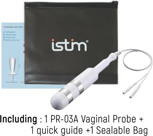 Vista 3 de iStim Sonda médica para la estimulación eléctrica del músculo del piso pélvico, alivio de la incontinencia - PR-03A con la máquina del ccsme