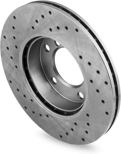 Vista 9 de Drilling GT Sport Brake Disc Rotors Compatible With OPEL ZAFIRA II A05 MINIVAN 2005 2006 2007 2008 2009 2010 2011 2012 2013 2014-1635GVR - Front