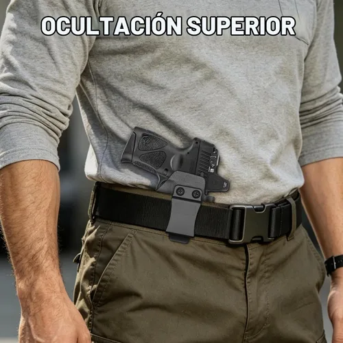 Vista 7 de IWB Kydex Holster for Taurus G3C/ G2C/ G3C Toro/ G2S/ PT111/ PT140 w/Olight Baldr S/Baldr Mini/Baldr RL Mini, Optic Cut, Adj. Retention & Cant