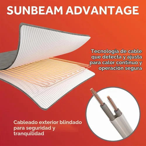 Vista 7 de Sunbeam Royal Luxe Cabernet - Manta térmica tamaño individual