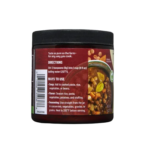 Vista 3 de Orrington Farms Vegan beef broth powder with rich savory flavor; dissolves easily for soups, sauces or seasoning; gluten free, vegetarian