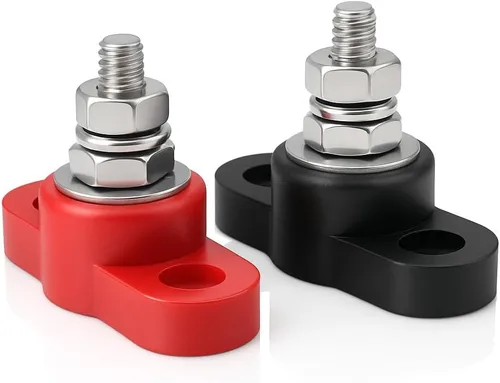 Vista 9 de MGI SpeedWare Poste de Conexión de Energía con Perno de 1/4" para Conexiones de Accesorios de Baterías Automotrices y Marinas de 12V 24V, 160 AMP