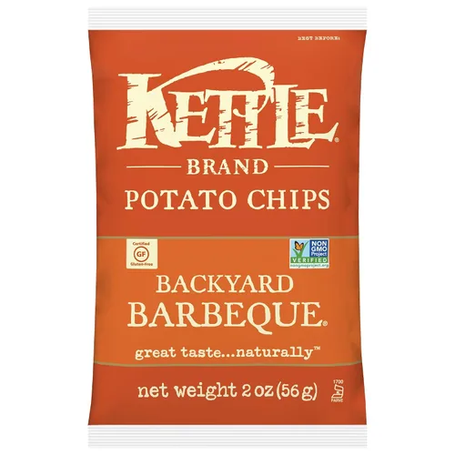 Vista 78 de Kettle Brand Papas Fritas, Backyard Barbeque Kettle Chips, Bolsa de Aperitivos, 1.5 Oz