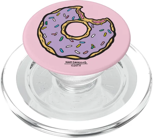 Vista 8 de The Simpsons PopSockets PopSockets intercambiables de rosquilla rociada