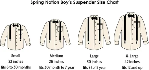 Vista 6 de Spring Notion Conjunto de tirantes y pajarita de color sólido para niño