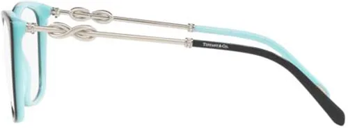 Vista 2 de Tiffany & Co. TF2160B - Marco de lentes 8055 negroazul con demostración transparente de 2.047in