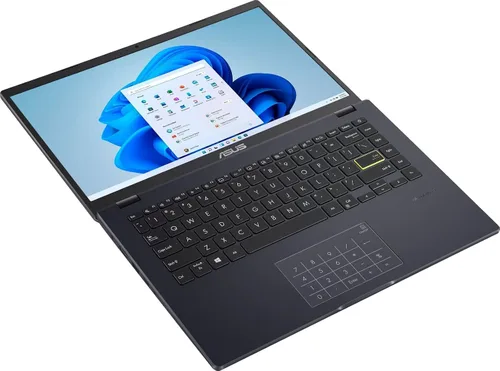 Vista 3 de ASUS Computadora portátil E410MA de 14 pulgadas, procesador Intel Celeron N4020 de 1.1 GHz; RAM integrada DDR4 de 4 GB; almacenamiento eMMC de 64