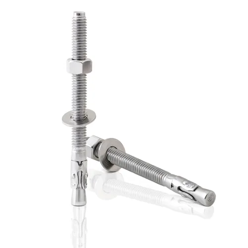 Vista 14 de LIONMAX Pernos de anclaje de acero inoxidable para concreto 1/2" x 3-3/4 pulgadas, paquete de 6 anclajes de cuña para pared de cemento, resistente a