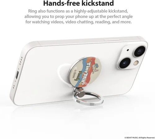 Vista 3 de iFace TinyTAN BTS - Accesorio oficial para anillo para teléfono celular, bonito agarre para teléfono compatible con iPhone 14 Pro Max, 13 Pro Max