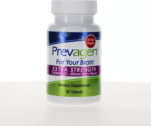 Vista 2 de Prevagen Fuerza Extra - Tabletas masticables de bayas mixtas - 30 tabletas (suministro para 1 mes) Formulado para tu cerebro 20 mg