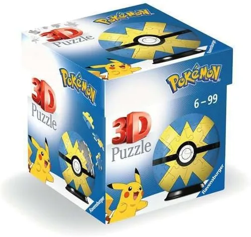Vista 8 de Ravensburger Rompecabezas 3D 11564 - Bola de rompecabezas Pokémon Pokéballs - Master Ball - [ES] Master Ball - 54 piezas - para fanáticos de Pokémon