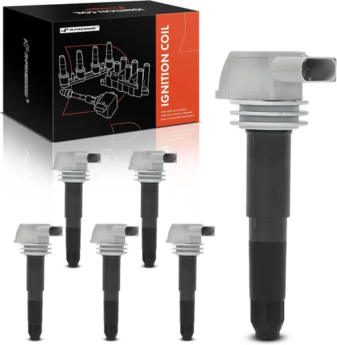 Vista 9 de A-Premium Paquete de bobinas de encendido del motor compatible con Porsche 911 2009-2019, Boxster 2009-2016, Cayman 2009-2012 2014-2016