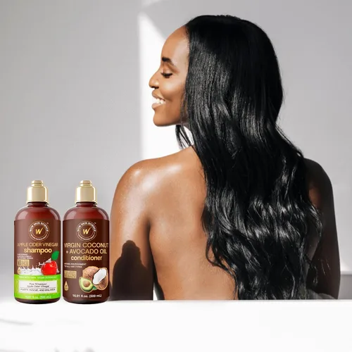 Vista 7 de WOW Skin Science Champú de Vinagre de Sidra de Manzana y Acondicionador de Aceite de Coco + Aguacate Dúo 16.9 oz