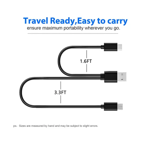 Vista 4 de Love your yy Cable de carga micro USB C para Raycon E25 Pro/E50/E55/E85, Raycon The Gaming/Fitness/Everyday/Work Earbuds, TOZO T12 NC9, cable