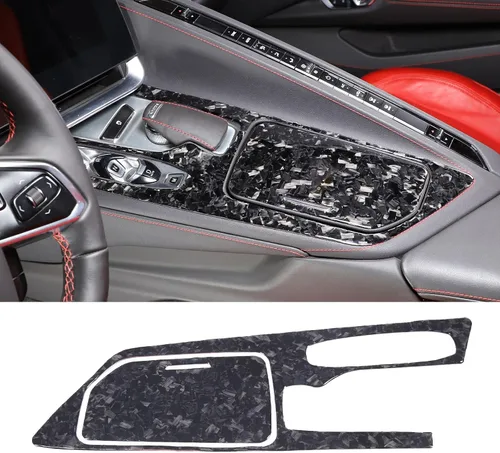Vista 20 de TOYCIDFG Caja de almacenamiento para panel de palanca de cambios de consola central de automóvil, cubierta lateral para Chevrolet Corvette C8 Z06