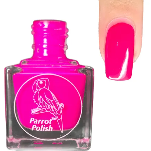Vista 11 de Parrot Polish Baboon - Esmalte de uñas neón azul, laca de color sólido brillante