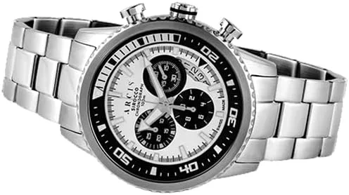 Vista 3 de The Sirocco - Reloj de pulsera de acero inoxidable hecho en Suiza, Acero