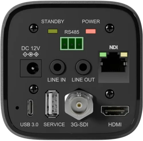 Vista 7 de PTZOptics Cámara Studio 4K 20x Box - Gris Zoom In with Power and Endurance, Capture a head-and-shoulders shot of your subject from up to 90