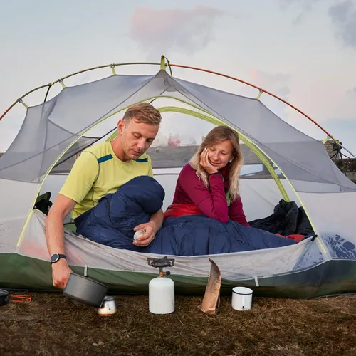 Vista 7 de TOBTOS Saco de dormir de momia, para 4 estaciones, para clima cálido y frío, saco de dormir para adultos, saco de dormir ligero con saco