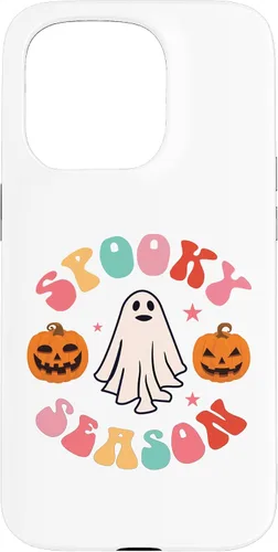 Vista 14 de Retro Halloween Cute Ghost Spooky Season Funny Case for iPhone 17