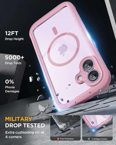 Vista 222 de Miracase Serie de vidrio para iPhone 11 de 6.1 pulgadas, funda protectora de cuerpo completo resistente mejorada con protector de pantalla de vidrio