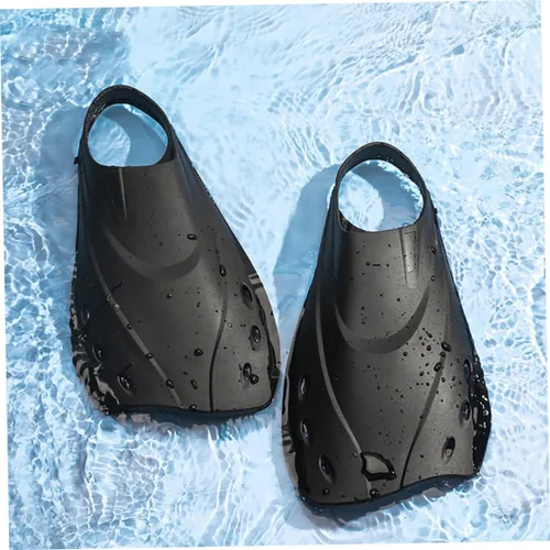 Vista 7 de Alipis Adjustable Short Swimming Fins for Adults Unisex Lightweight TPR Dive Flippers with Open Toe Design Comfortable Swim Training Snorkeling