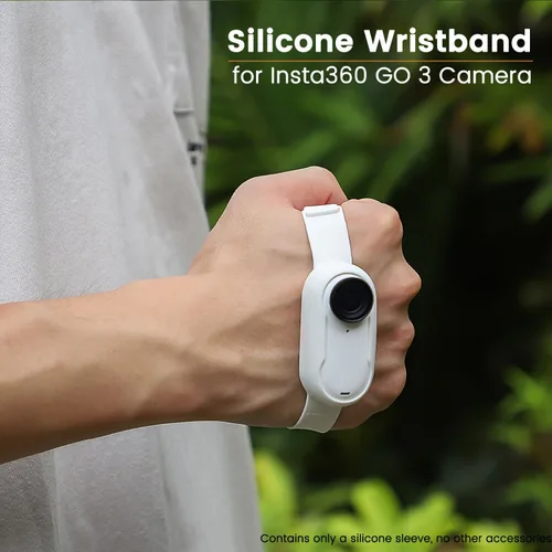 Vista 7 de Pulsera de silicona para Insta360 GO 3, funda protectora de silicona para Insta360 GO 3 accesorio de cámara de acción (negro)