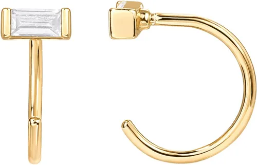 Vista 16 de PAVOI - Aretes de media aro de plata esterlina 925 Pendiente hipoalergénico minimalista pequeño para cartílago