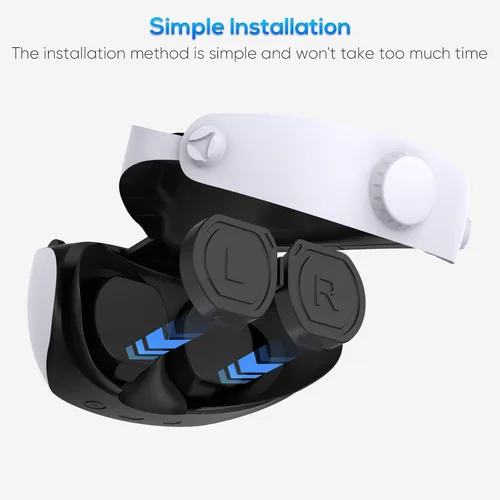 Vista 5 de YUANHOT - Protector de lente de silicona para PSVR2, cubierta protectora contra el polvo de una sola pieza para PSVR2, accesorios de protección