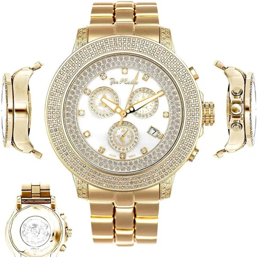 Vista 2 de Joe Rodeo Pilot JRPL3 Reloj de diamantes, Oro, Cronógrafo