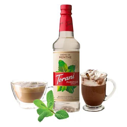 Vista 3 de Torani Puremade - Jarabe de crema de menta, 750ml / 25.4 onzas
