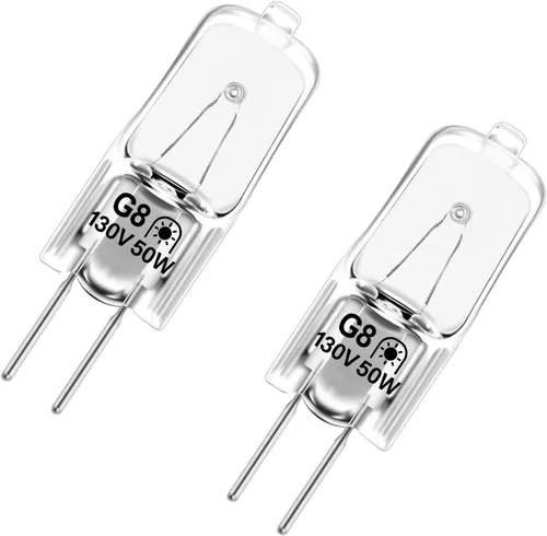 Vista 13 de Bombilla LED de vidrio G8 para microondas equivalente a 50 W, 130 V, 5 W, 500 lm, luz blanca diurna, compatible con campana de microondas GE Samsung